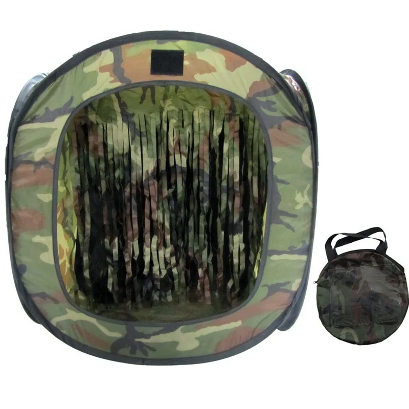 Tattico pieghevole Airsoft Target tenda trappola fionda BB Trap Net Auto Pop-up tiro Target tenda BB Target Camo Holder Case