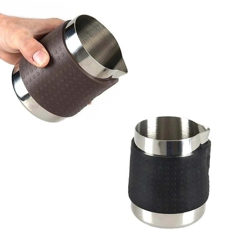 

350ml Silica Gel Stainless Steel Milk Frothing Jug Espresso Coffee Pitcher Barista Craft Coffee Latte Milk Frothing Jug Pitcher