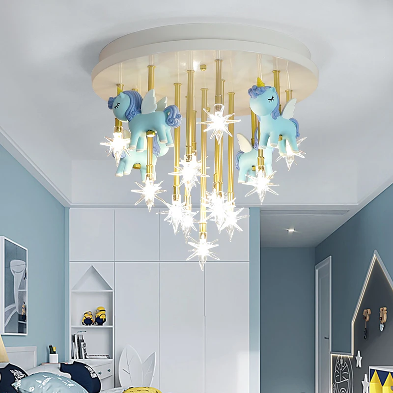 Girls Chandelier Kids Chandelier Led Cute Bedroom Light For Girls Room Boy Room Lighting Childrens Lamp Kid Lights Room image 2