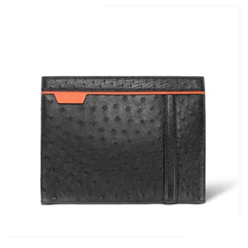 mafeimengge Ostrich leather bag  Men's fashion  leisure  Hand caught  business  high-grade  personality  Male men clutch bag