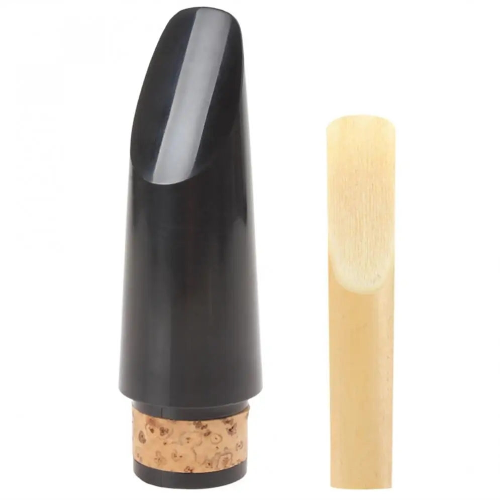 

Professional Portable Clarinet Mouthpiece 90mm Black Bb Clarinet Mouth pieces with Reed wind instrument accessories for beginner