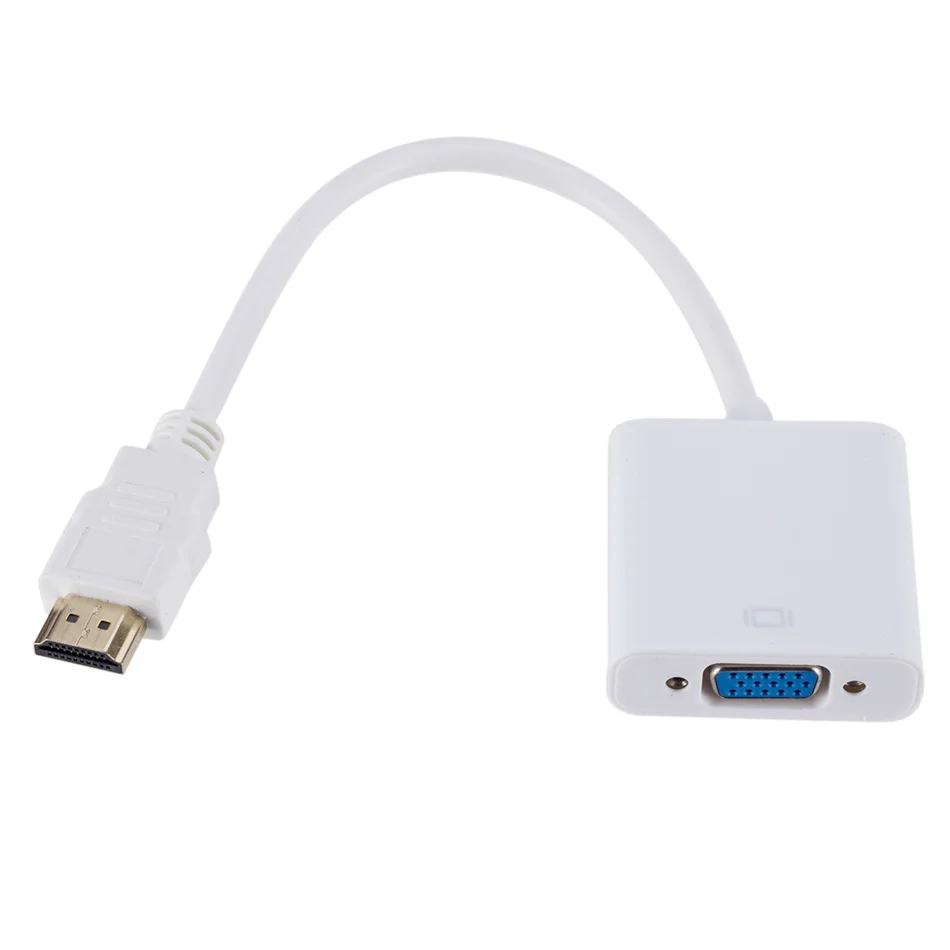 WVVMVV – adaptateur HDMI vers VGA HD 1080P, câble convertisseur pour Xbox, PS4, PC portable, boîtier TV vers écran de projecteur HDTV