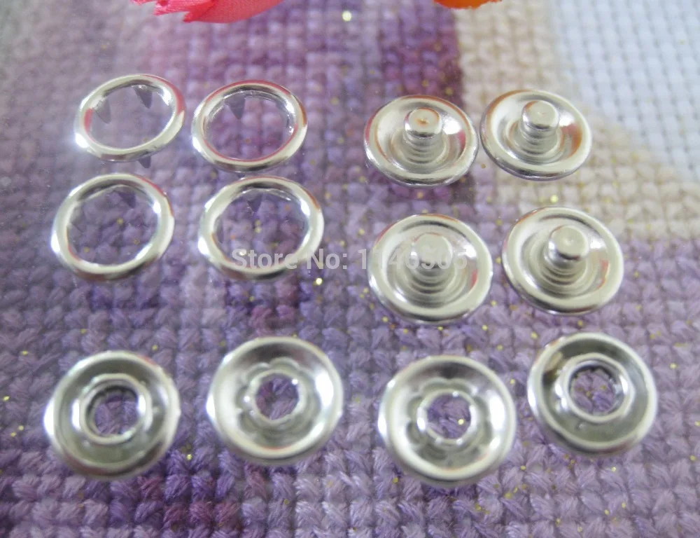 12.5mm 50set/lot Kids Accessories Nylon Button Round Snap Mini Buttons Transparent Sewing Garment Buttons Scrapbooking