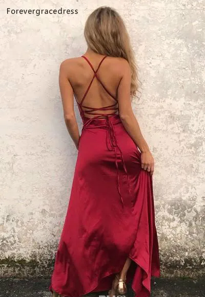 Vestido de baile barato borgonha, pescoço em halter, longo, formal, festa de tarde, formatura, feito sob encomenda, 2019 tamanho do tamanho