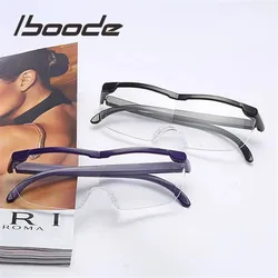 Iboode Occhiali Da Lettura Uomini Donne Grande Visione di Ingrandimento 1.6 Volte Vintage Eyewear Lente di Ingrandimento + 250 Ingrandisce Lenti per la Visione Notturna