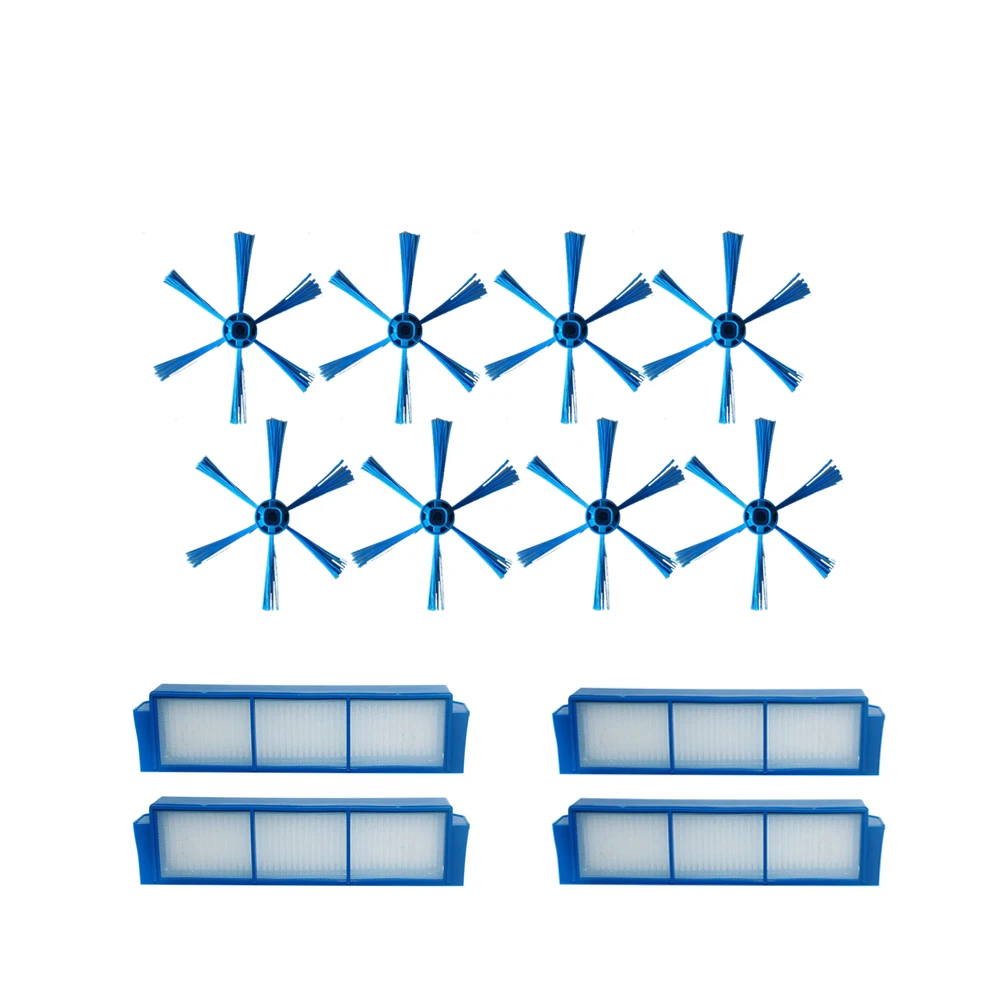 Filtro Hepa spazzole laterali kit Per Philips FC8007 FC8792 FC8794 FC8796 Aspirapolvere spazzola laterale Filtri Parti di Ricambio