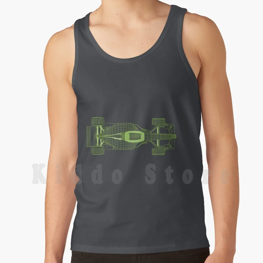 Camisetas Sem Mangas de Fórmula 1, Chassi Monocoque de Carro de Fórmula, Esporte Motorizado de Assento Único