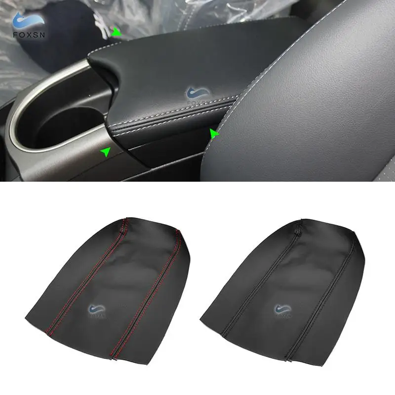 

For Toyota Prius 2010 2011 2012 2013 2014 2015 Car Microfiber Leather Interior Center Control Lid Armrest Box Cover Sticker Trim