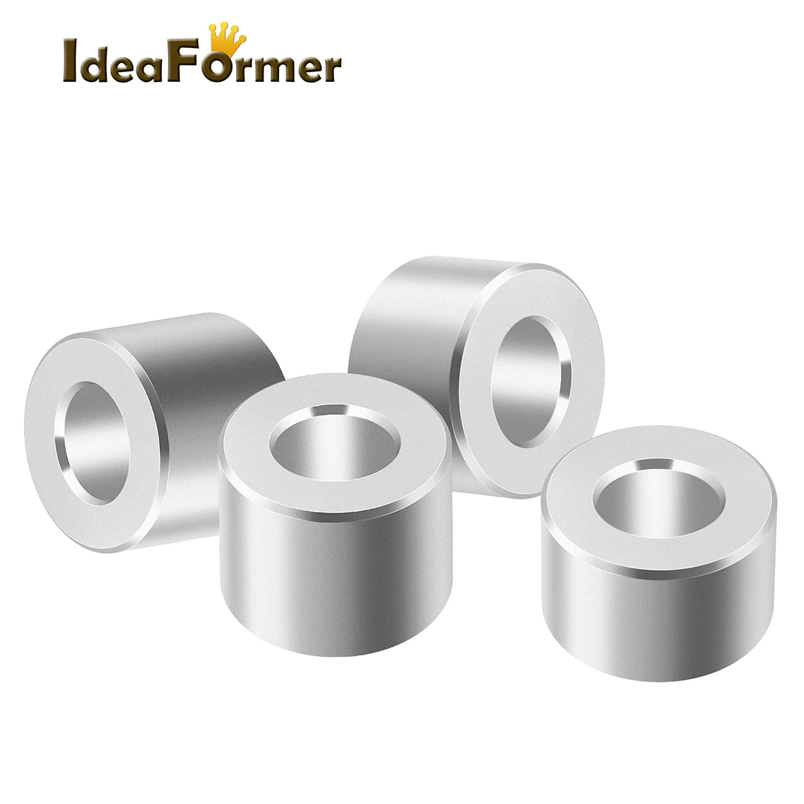 10/20 stücke V-Slot Isolation Spalte 3D Drucker Teile Openbuilds Aluminium Spacer Quarantäne Bohrung 5 MM Höhe 6/8mm Für 3D Pulley