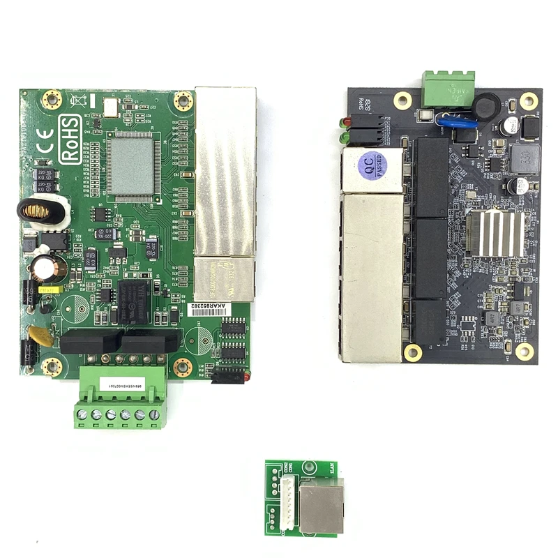 Sakelar Ethernet Industri 5 Port 10/100M/1000M Sakelar Ethernet Jaringan 5V9V12V18V24V48V Suhu Daya-40 Hingga 75 ESD 4K VDC