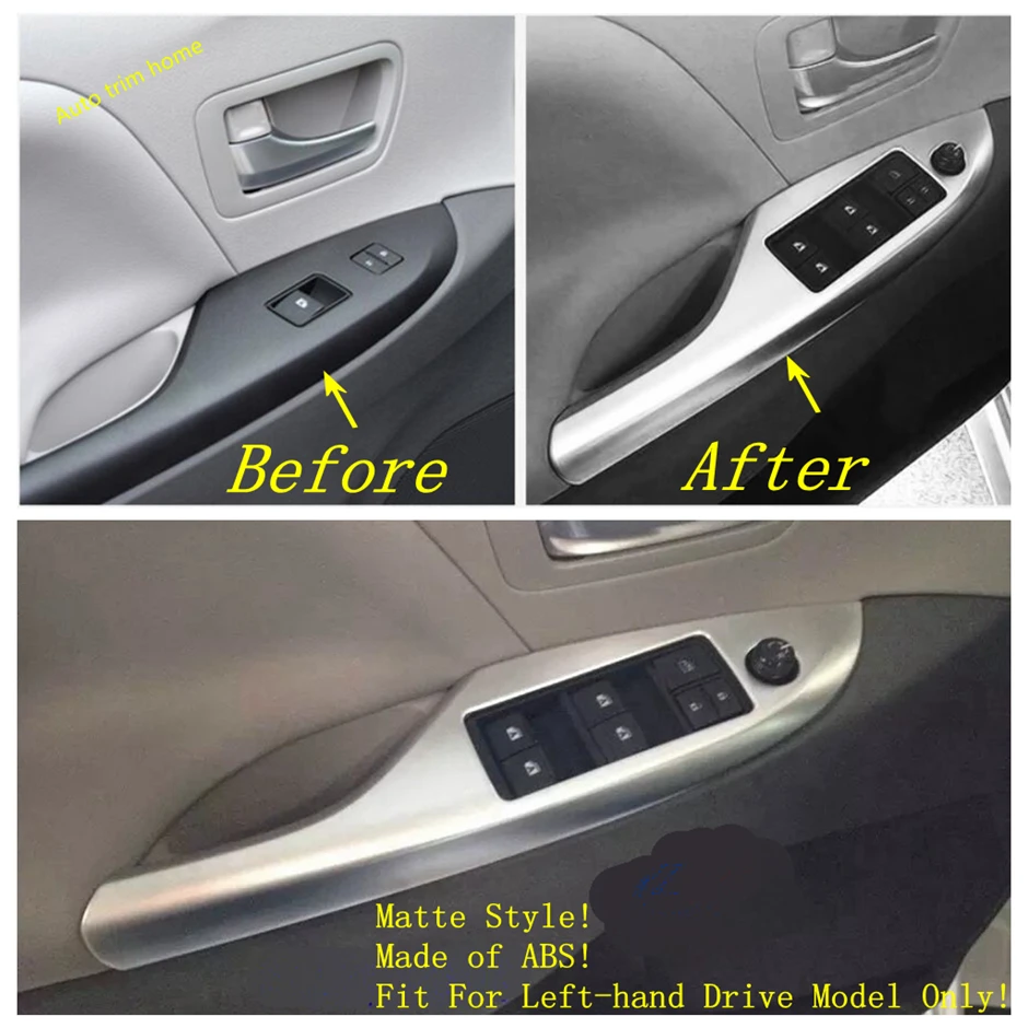 

Auto Inside Door Handle Control Panel Surround Window Lift Switch Button Trim Fit For Toyota Sienna XL30 2011 - 2020 Accessories