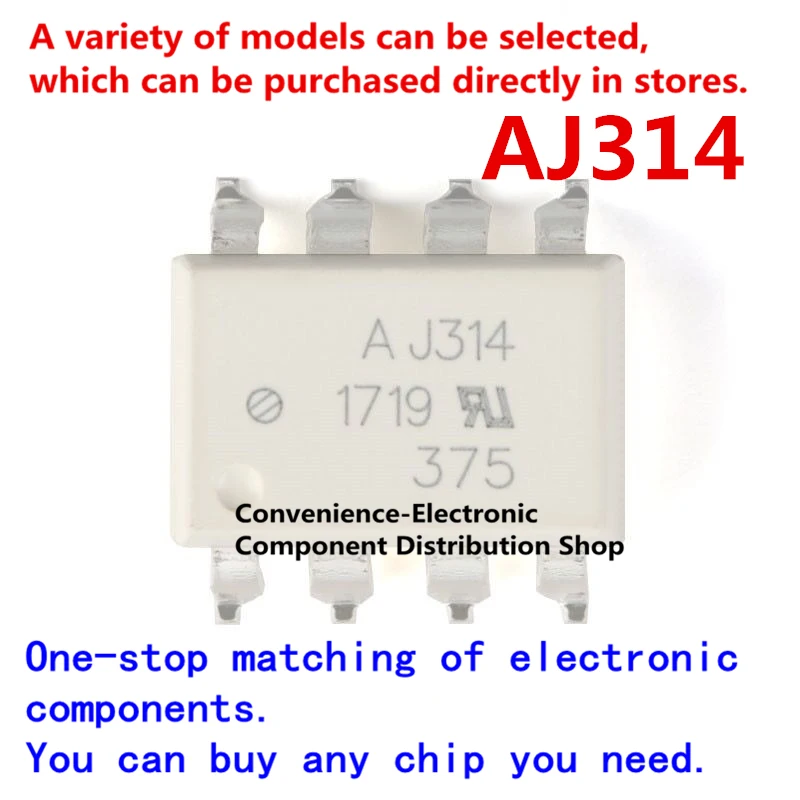 10 Stks/pak AJ314 J314 HCPL-J314-500E HCPL-J314 Sop-8 Smd Ic