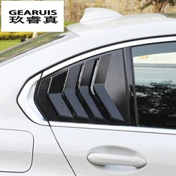 Car Styling For BMW F30 F35 3 Series gt F31 F34 Rear Window Triangle Shutter Carbon fiber Panel Cover Sticker Trim Accessories