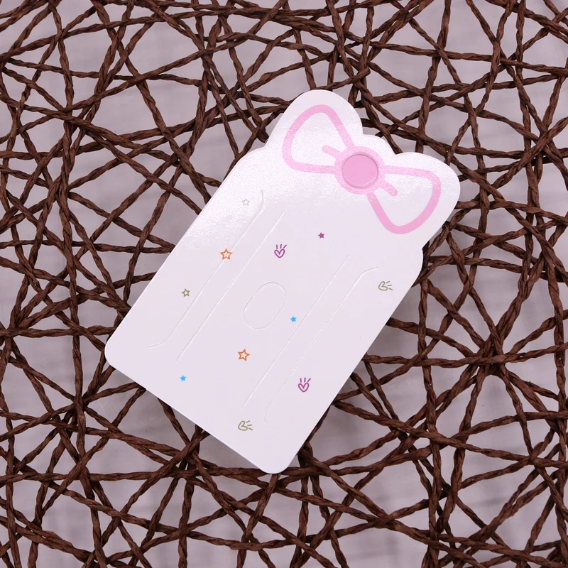 

Cute Girl Hair Clip Paper Card Customize logo Cost Extra 6x10cm Children Hairpin Headwear Jewelry Display Cards 200pcs