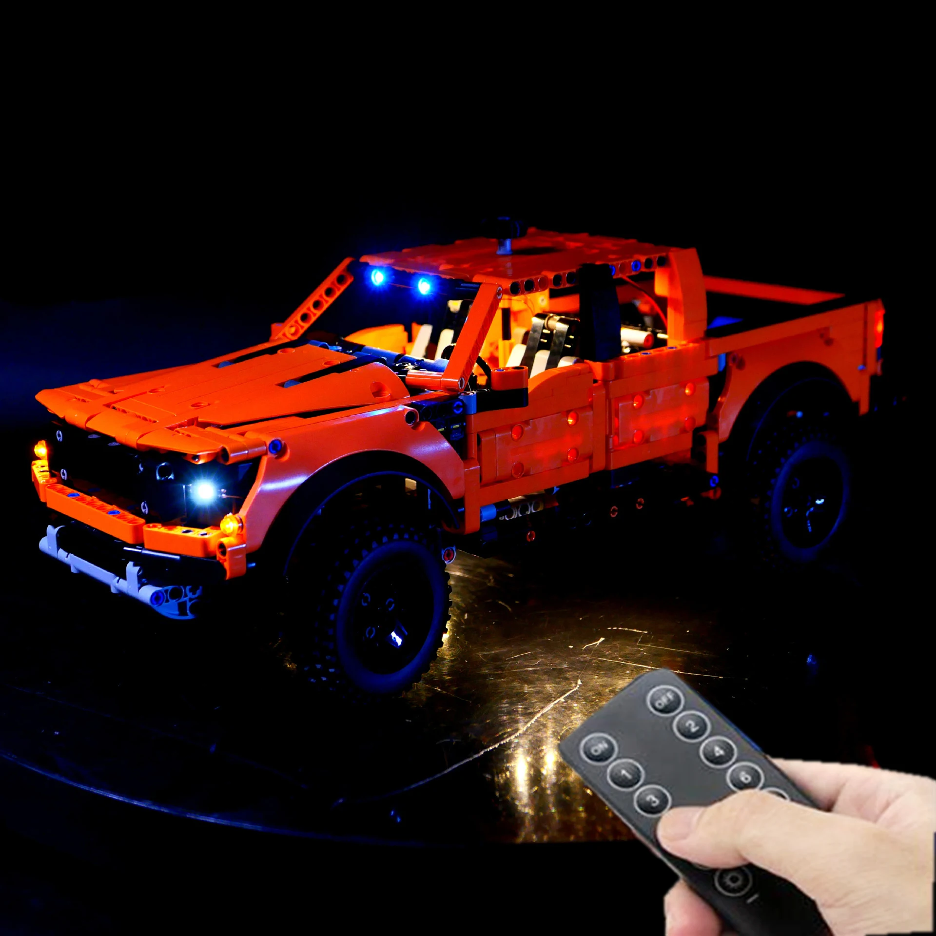 LED Light Kit For 42126 F-150 High Tech Vehicle Raptor Pickup Car Building Blocks  DIY Toys Lamp Set No Bricks Model