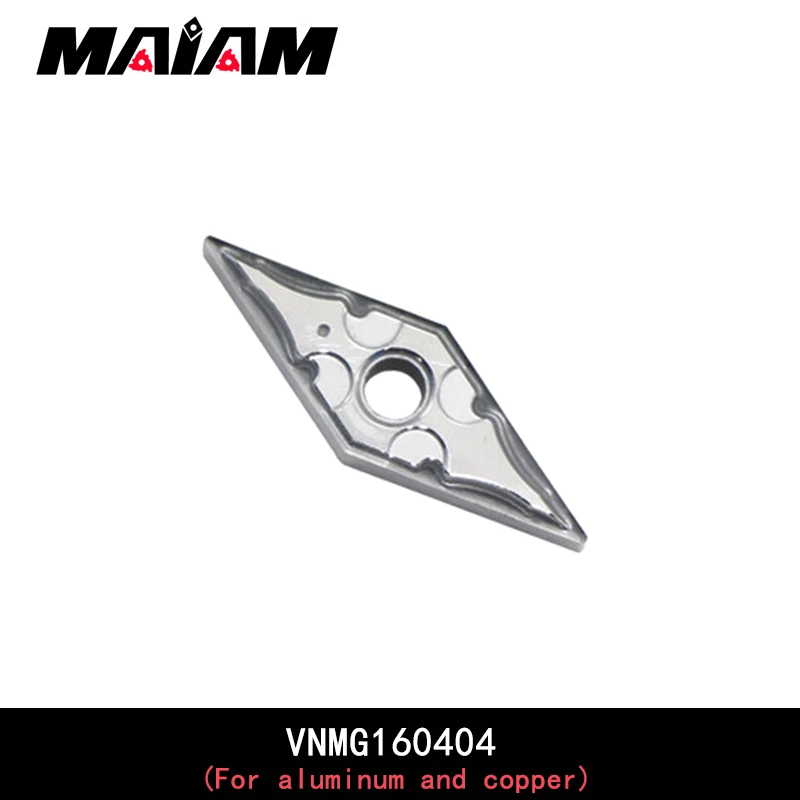 Imagem -03 - Inserção de Losango Vnmg 160402 Vnmg 160404 Vnmg 160408 Inserção Cnc de Fresagem de Alumínio e Cobre Lâmina Padrão ak 1604 02 04 08 Vnmg1604