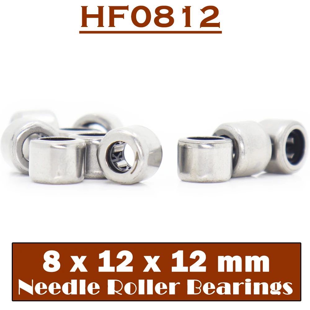 HF0812 Bearing 8*12*12 mm ( 10 PCS ) Drawn Cup Needle Roller Clutch HF081212 Needle Bearing