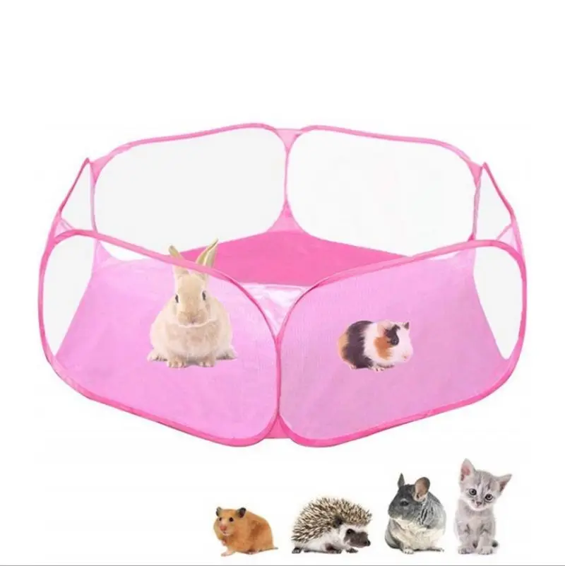 

Tent for Hamster Rabbit Small Animals Rabbit Accessories Cage Animal Hedgehog Toy Chinchilla Portable Pet Playpen Pop Open Fence