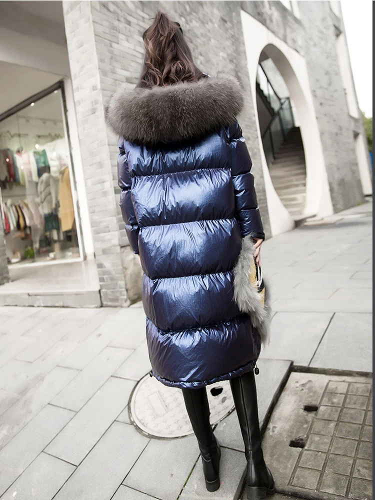 Duck Down Jacket Women Clothes 2020 New Winter Coat Women Raccoon Fur Collar Korean Puffer Jacket Women Warm Parka YY1829