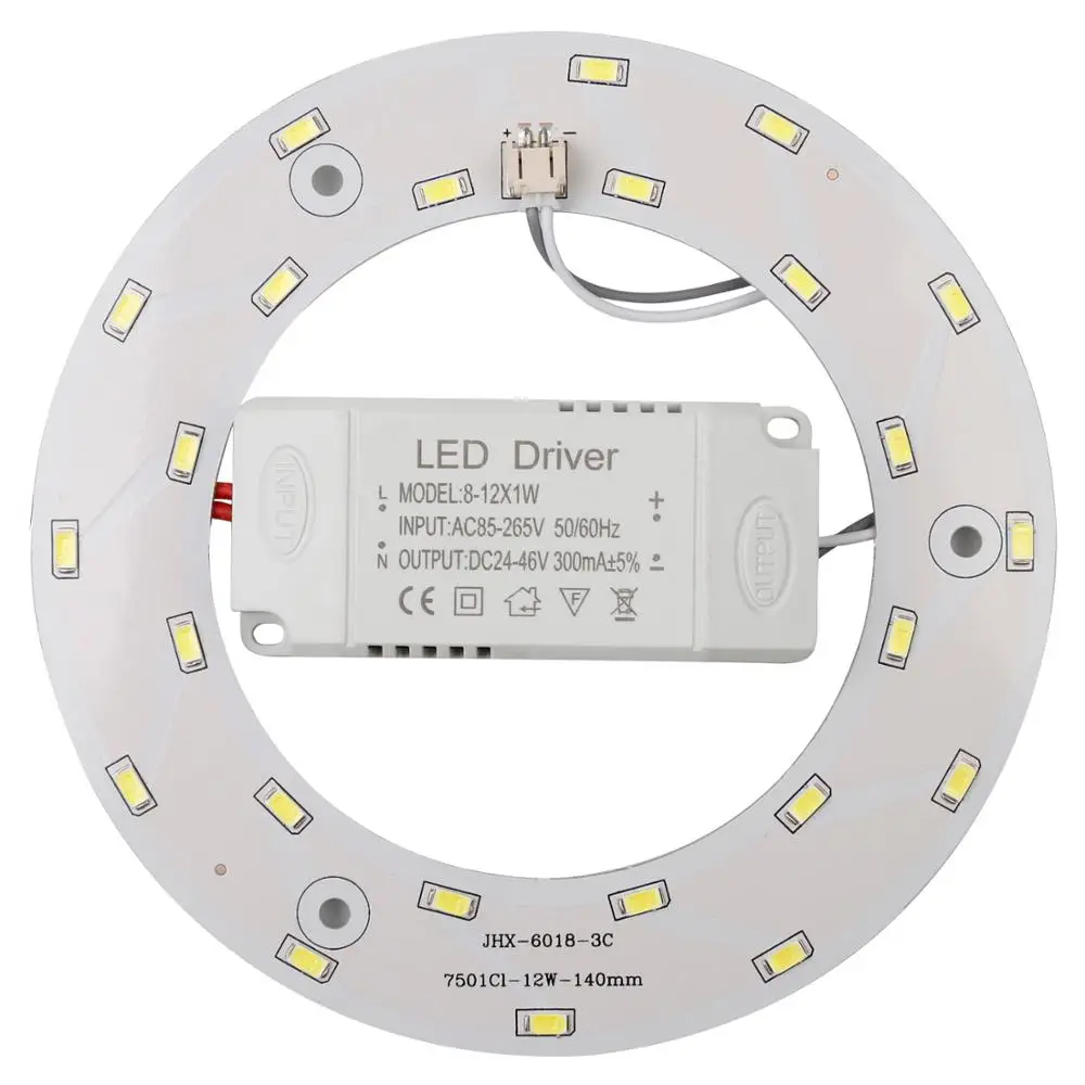 Ledytech 12w 5.5 Inch 1200lm Led Ceiling Light Fixtures Replacement Panel Retrofit Board Replace Incandescent Fluorescent Bulb