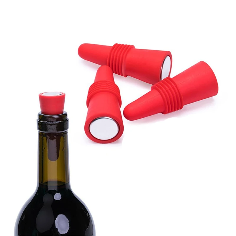 Reusable Vacuum Bottle Stopper, Silicone Wine Stoppers, Champagne Beverage Bottle, Closures Bar Tools