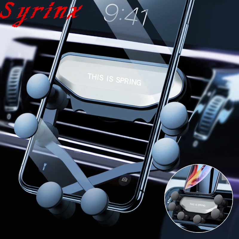 

2022 New One Universal Car Phone Holder GPS Stand Gravity Stand For Phone in Car Stand No Magnetic For iPhone X 8 Xiaomi Support
