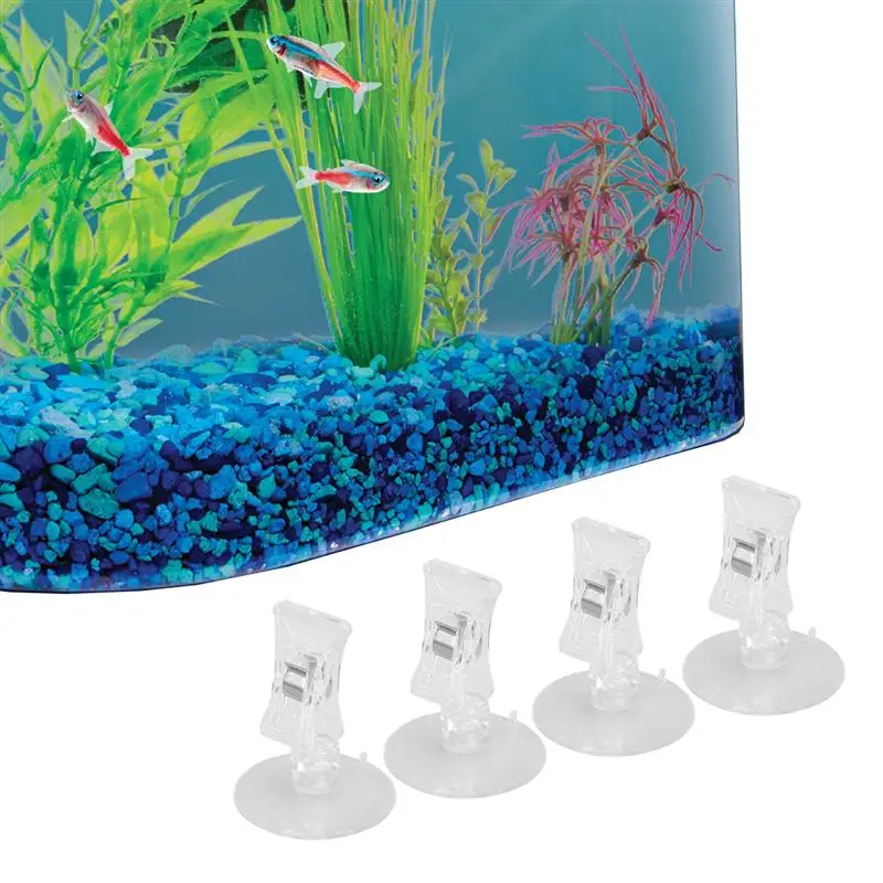 Suction Clip Tank Aquarium Cup Clips Betta Suction Cupsss Cups Accessories Holder Acrylic Veggie Feeding Feeder Cover Tool