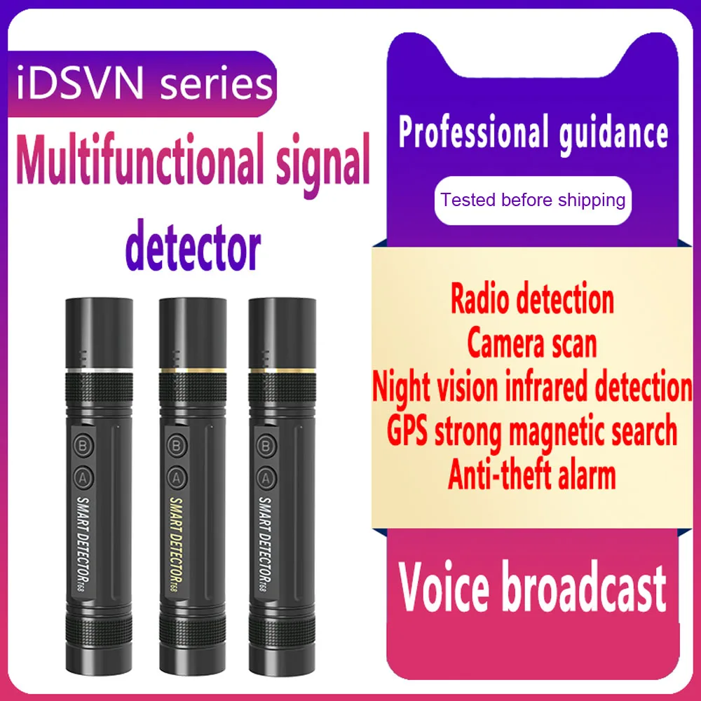 Portable Draadloze Radio Detection Rf Signaal Scanner Personal Security Anti Spy Camera Detector Infrarood Verborgen Caemra Finder