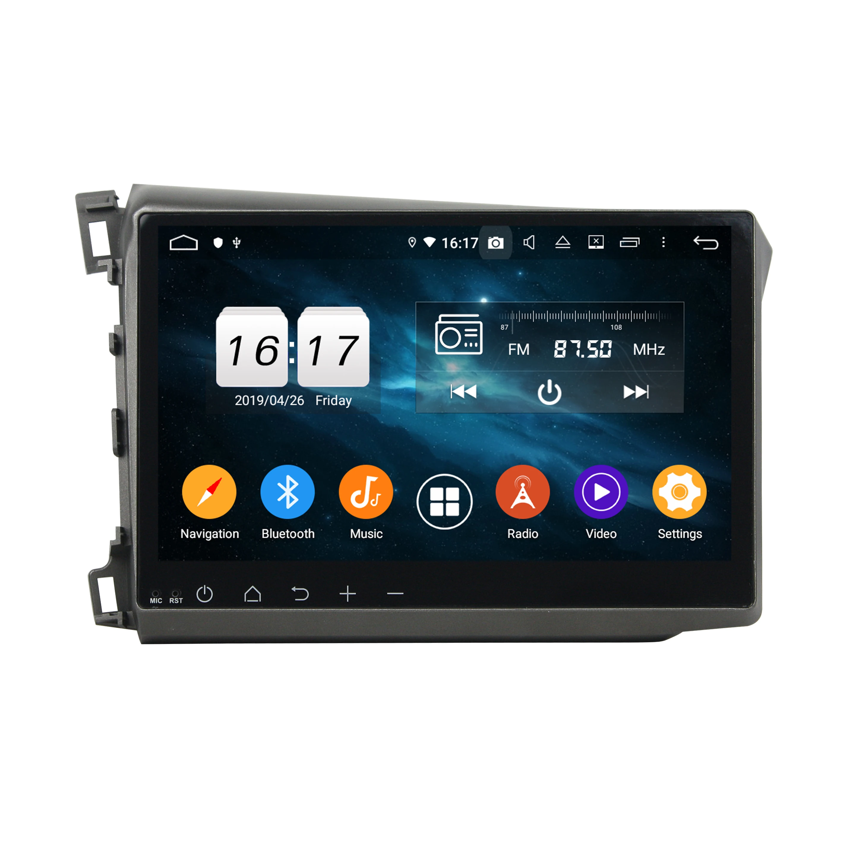 

10.1" Android 12 Car Multimedia Player 8 Core 4+64G PX5 For Honda CIVIC 2012-2015 Audio Carplay Stereo DSP Recorder GPS