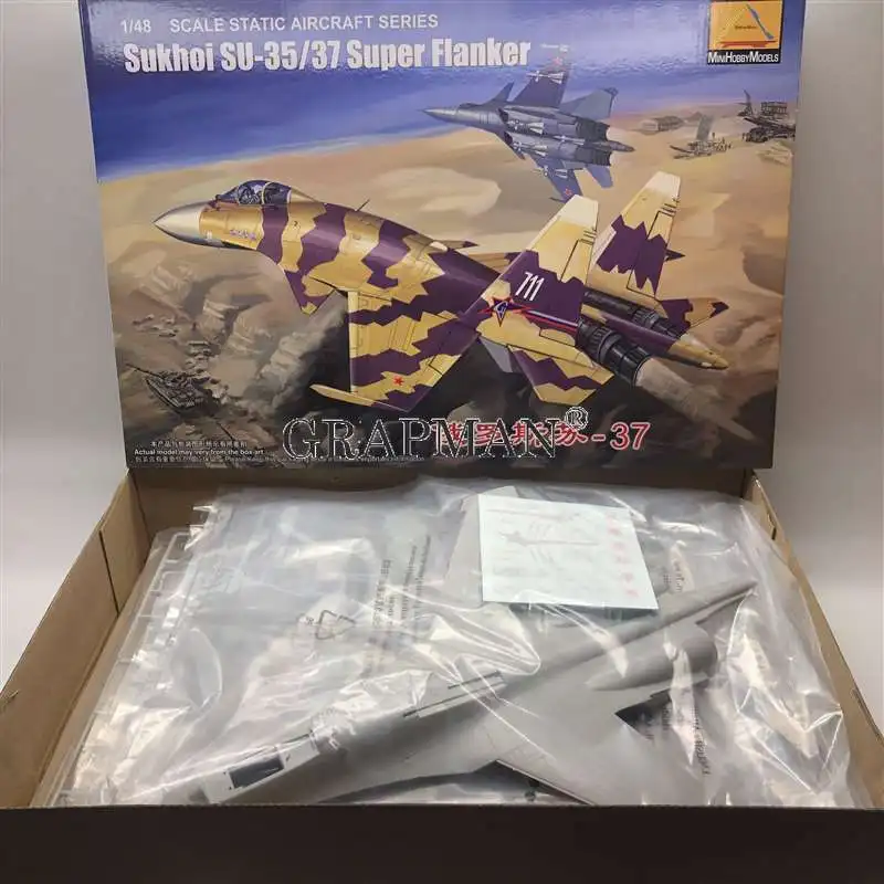 1:48 Russian Soviet Sukhoi SU-35/37 Super Flaner Heavy Fighter Plastic Assemble Aircraft Model Kits