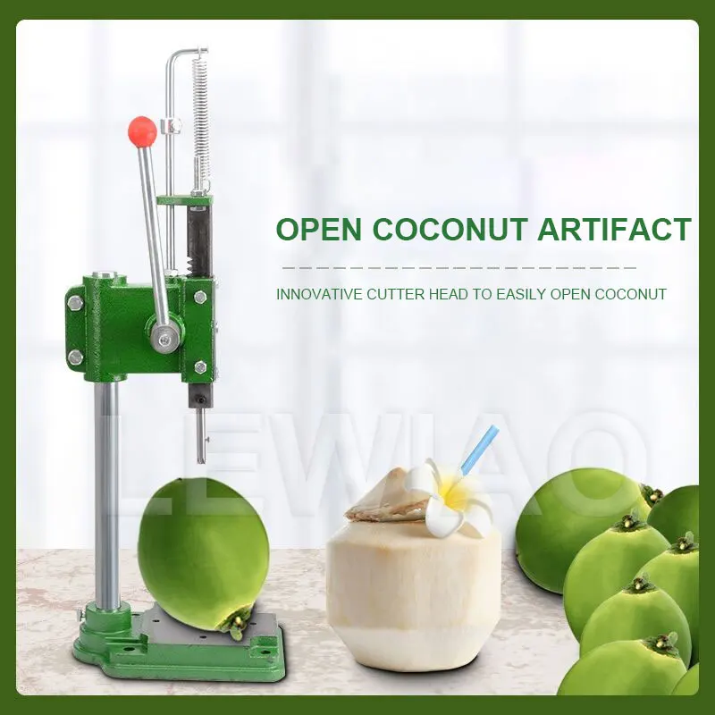 

Commercial Coconut Opener Lid Machine Stainless Steel Coco Water Punch Tap For Green Coconuts Easy Control Tool