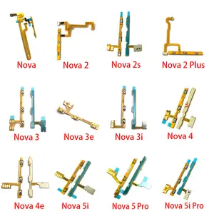 Bilashmart Power Switch On/Off Button Volume Key Button Flex Cable Huawei Nova 2 Plus 2S 3 3i 3e 4 4e 5 5i Pro