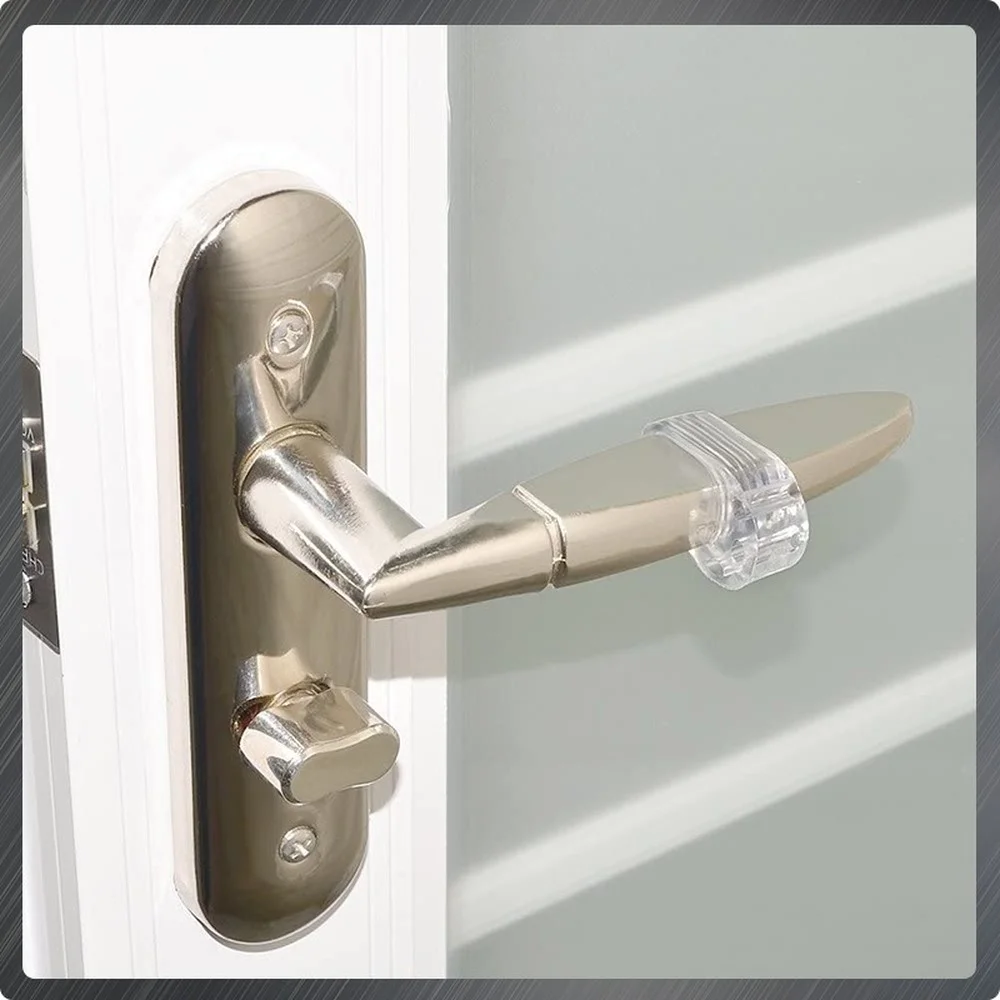5pcs Door Stopper Transparent Silica Gel Door Handle Buffer Wall Protection Doorknob Bumper Walls Furniture Protective