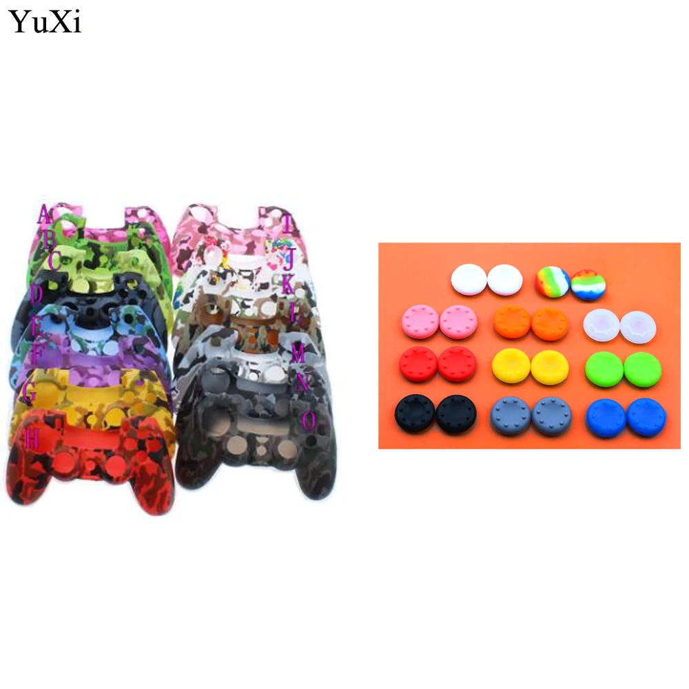 

YuXi for Sony PS4 PS4 Pro Slim Controller Silicone Case Protective Skin & Analog Stick Grips Cap