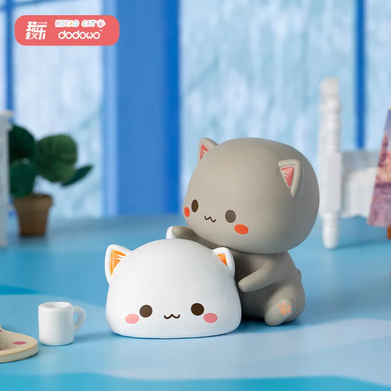 8Pcs Set Mitao Cat Second Generation Blind Box Cute Cat Cartoon Doll Hand Office Ornaments Childrenal Birthday Gift Toys