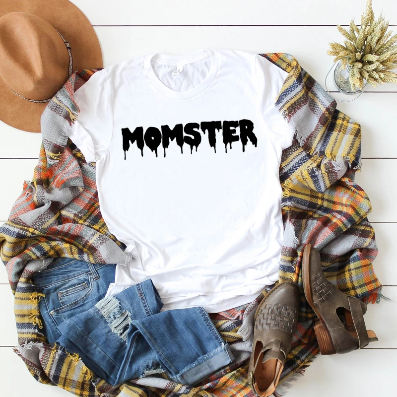 Women Hocus Pocus Tshirt Momster Monster Halloween Fall Female Womens Kawaii T Tee Shirt T-shirt Autumn Graphic Ladies Top