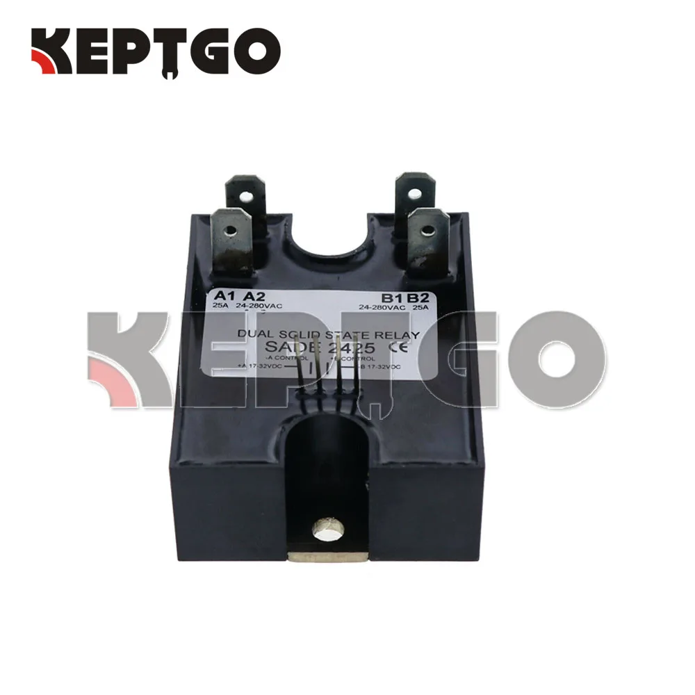 New Dual Solid State Relay SSR 17-32VDC Input 280VAC 40A Random Replace Crydom D2440DE-10