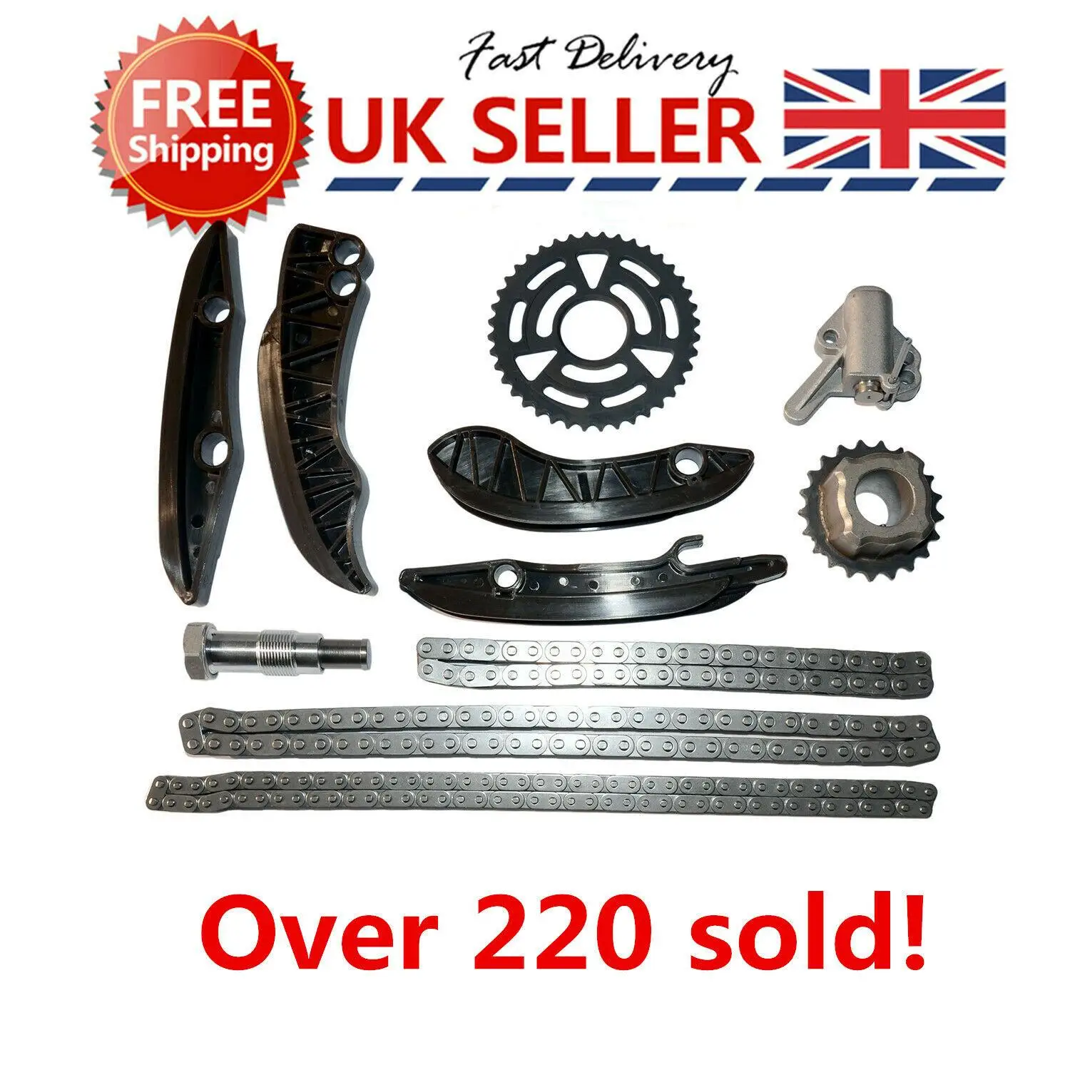 AP03 Timing Chain Kit For BMW E90 E91 E92 E93 E60 E61 N47 518-535d 1.8 / 2.0 Diesel Engine 13527797903  11318510014