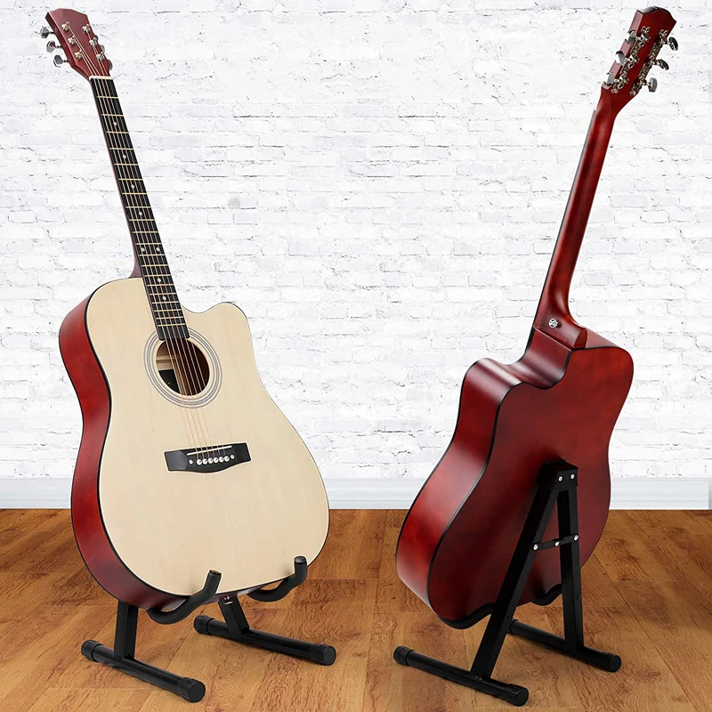 

Universal Foldable Guitar Stand Lightweight Floor Standing Retractable Shelf Holder Electric Acoustic Bass Cello For Home Studio