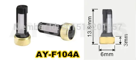 fuel injector repair kits micro filter 13.8*6*3mm 500pieces for mazda 6 2.0 (AY-F104A)