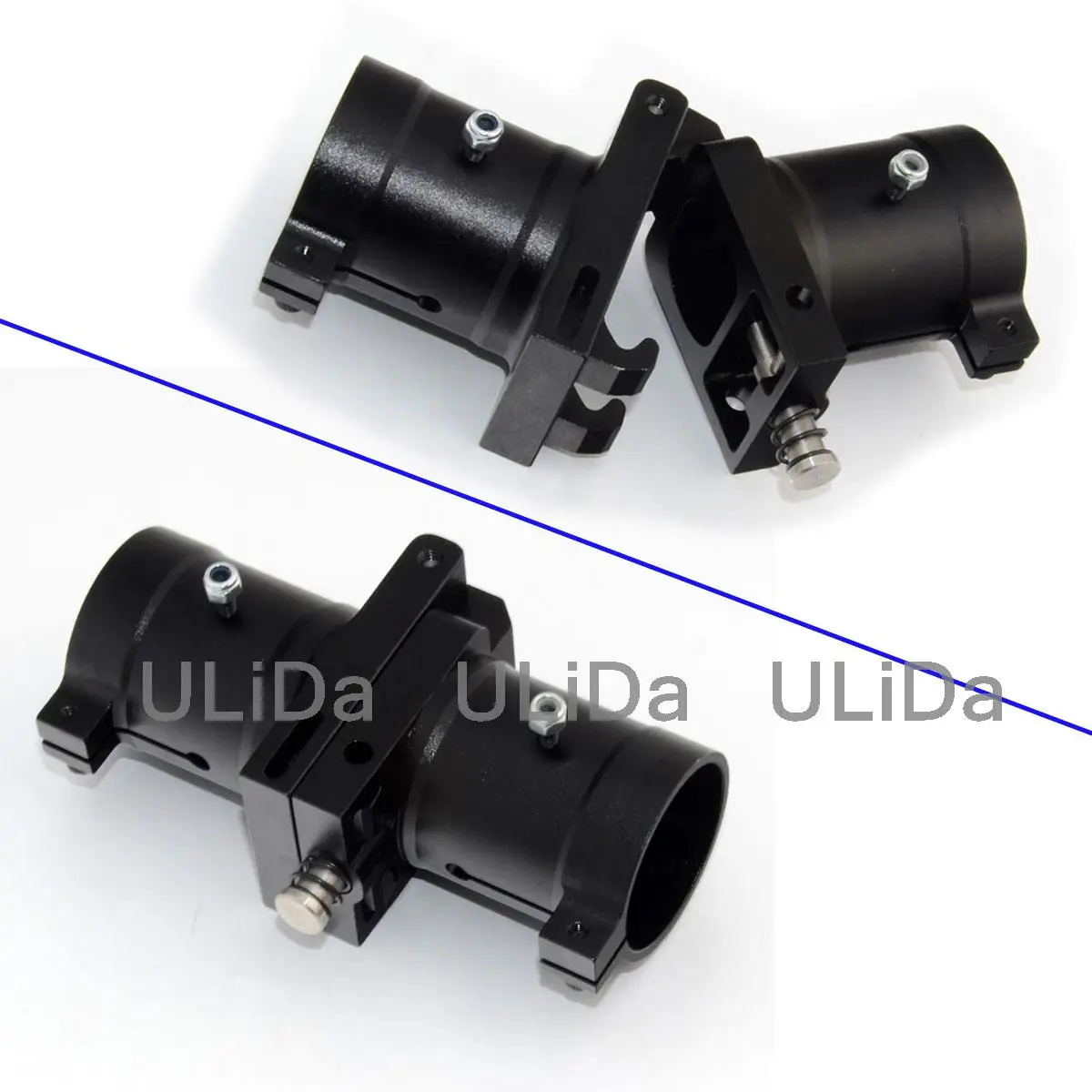 30mm Updated CNC Aluminum Lateral Folding Arm Tube Joint Horizontal Fold +Center Plate Mount Holder for RC Multirotor Drone