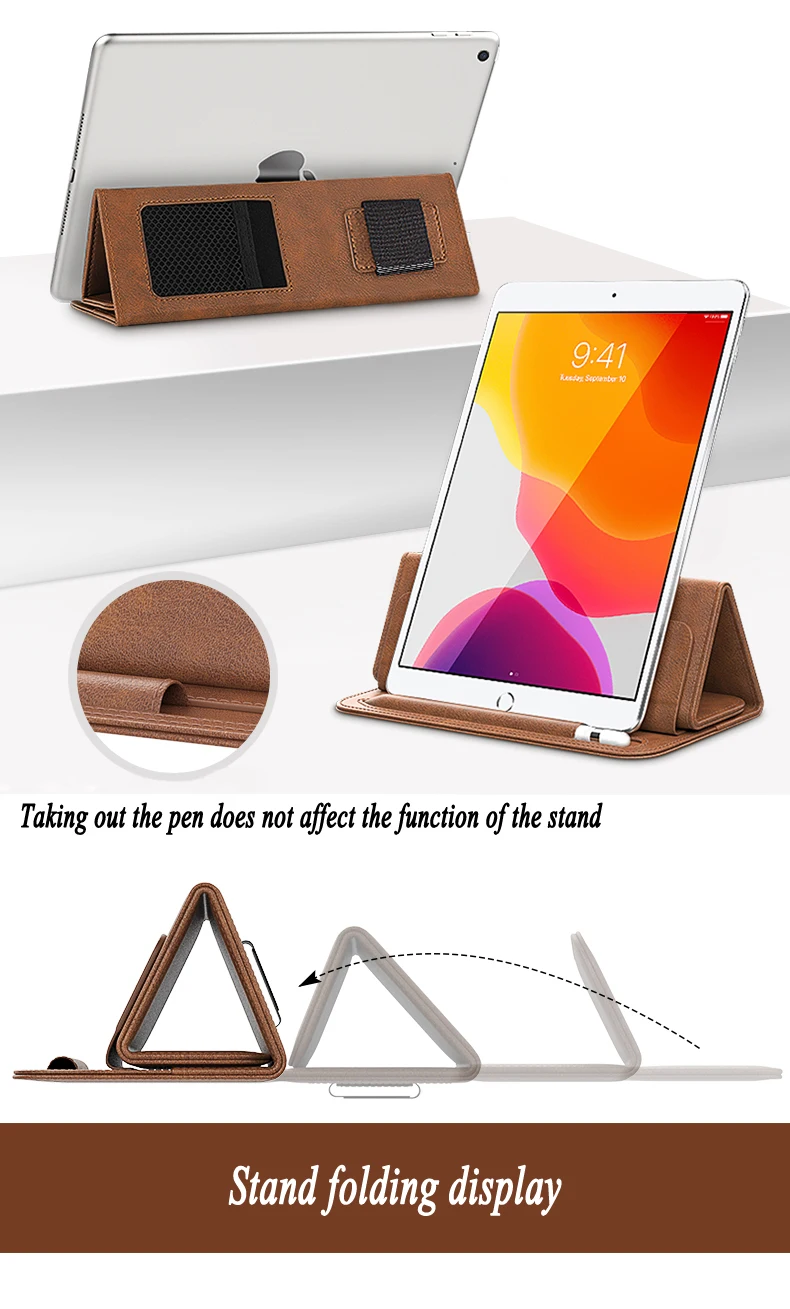 PU leather liner bracket bag For iPad case Air4 Pro12.9