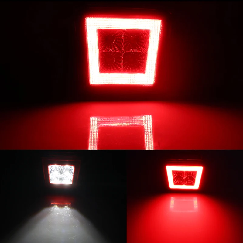 1PC High Quality Smoked /Red Lens LED Rear Fog Light/ Backup Reverse Light/ Tail Brake Light Assembly For 2009-up Nissan 370Z
