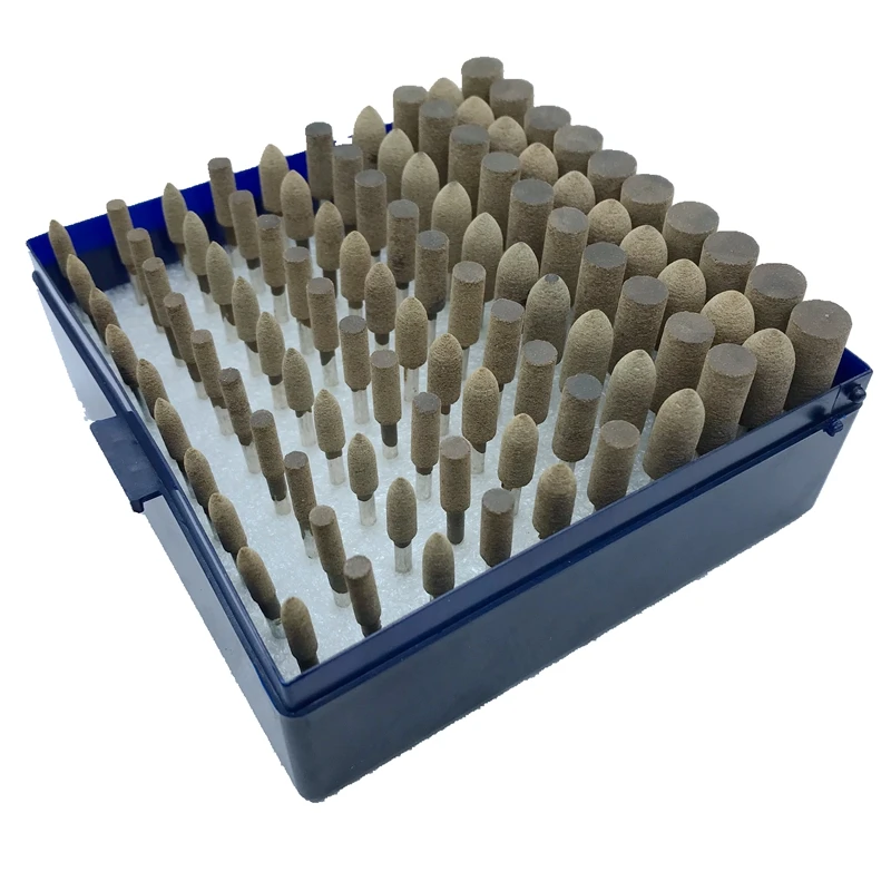 100 pz formato della miscela mola smerigliatrice elettrica utensili abrasivi in gomma rettifica Fine ruvida metallo Derusting giada stampo lucidatura