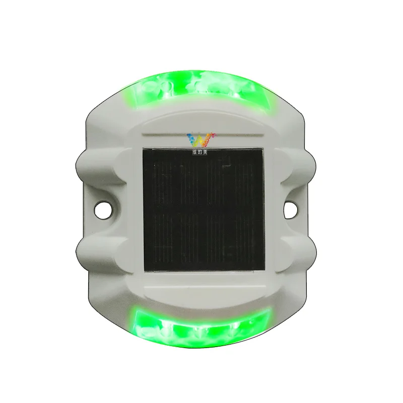 LED de alta velocidade levantadas sinais de trânsito, plástico em forma de ferradura, piscando ou luzes do grânulo, Solar Road Stud, Park Villa Paisagem, Ip68