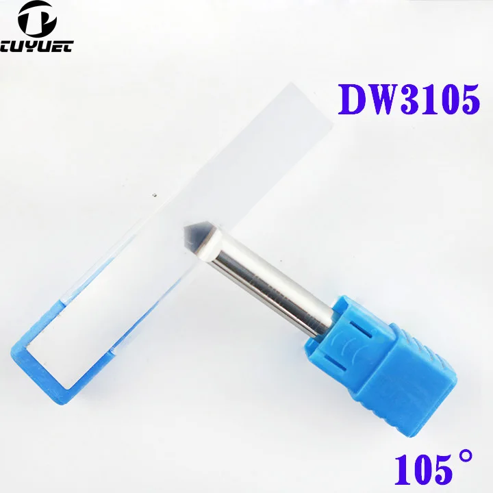 

DW3105 tungsten Steel Double Groove flat drill D6x105°x40*1T 105° Carbide End Mill Angel Milling Cutter