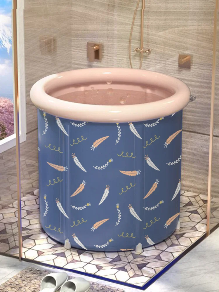 Bath barrel adult foldable bath barrel household bathtub whole body medicine bath barrel adult bath barrel