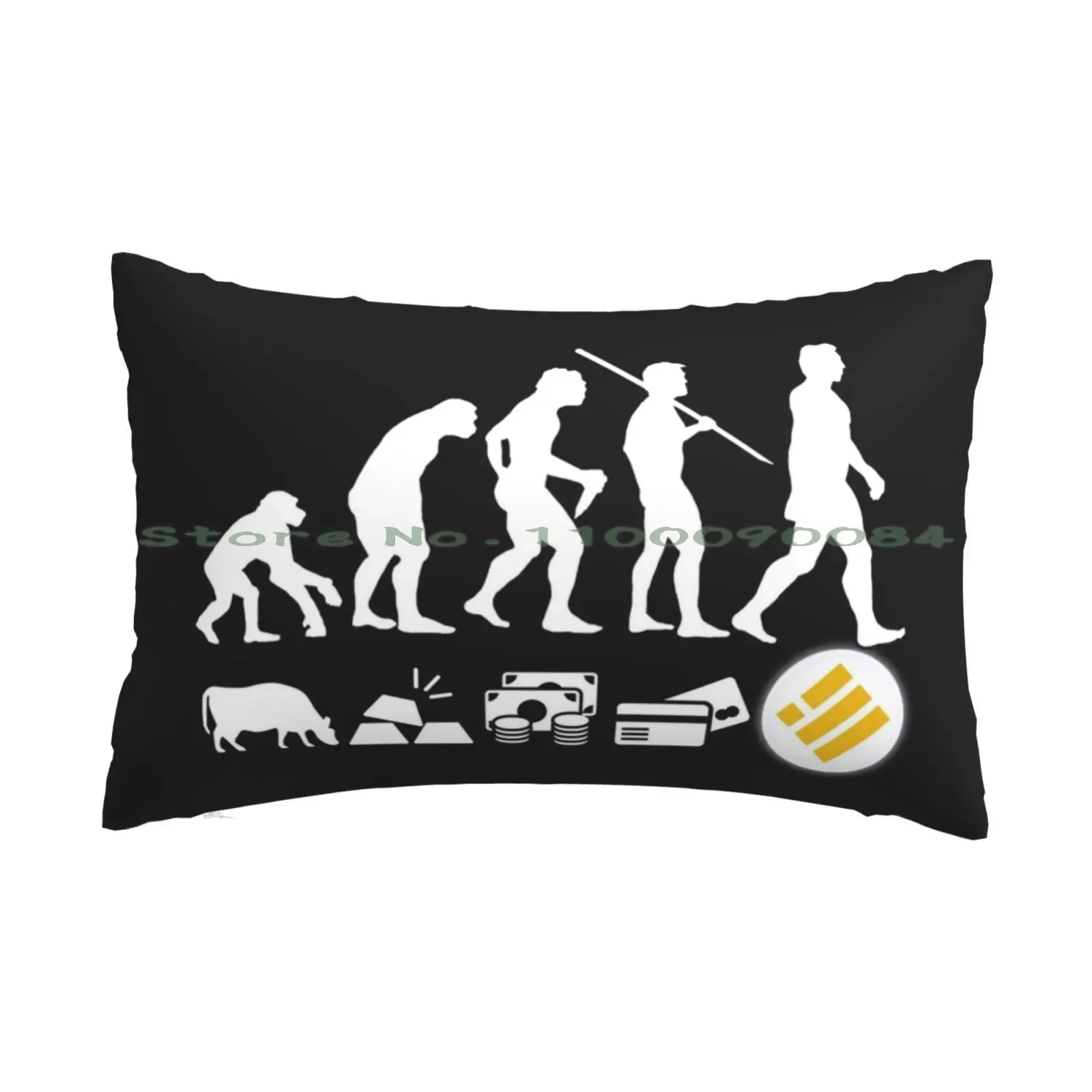 Binance Usd Evolution Of Money Busd Crypto Logo Pillow Case 20x30 50*75 Sofa Bedroom Maskes Tesla Band Galaxy Tesla Band Stuff