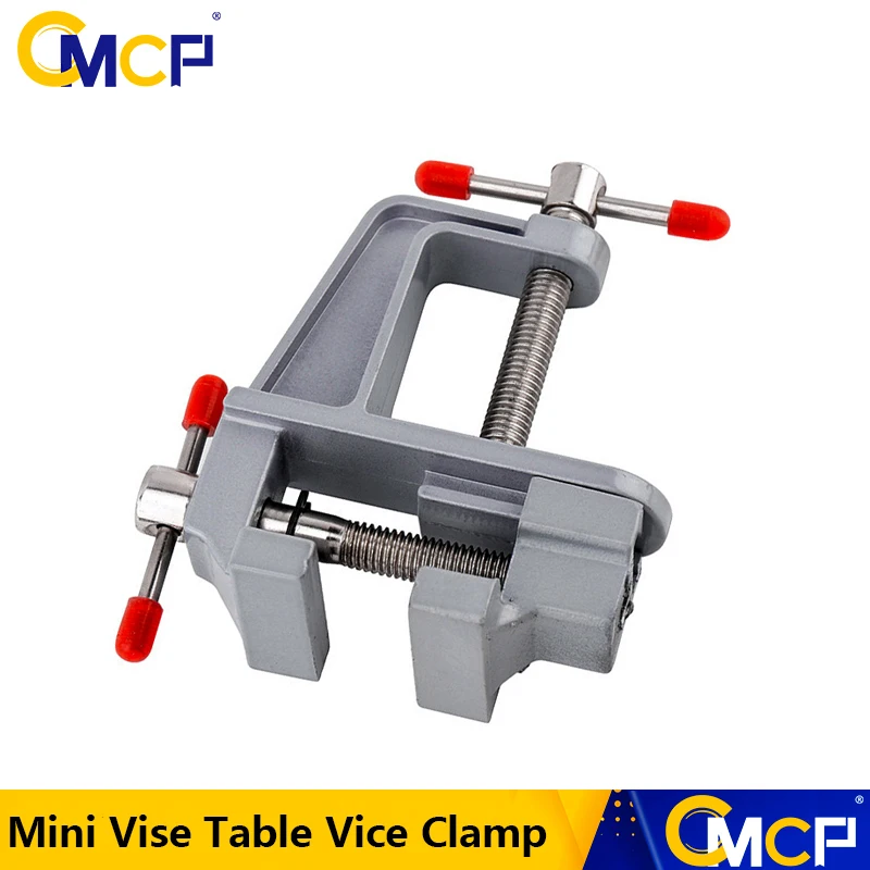 CMCP 35mm Aluminium Miniature Small Jewelers Hobby Clamp On Table Bench Table Bench Clamp Mini Vise Table Vice Clamp Hand Tools