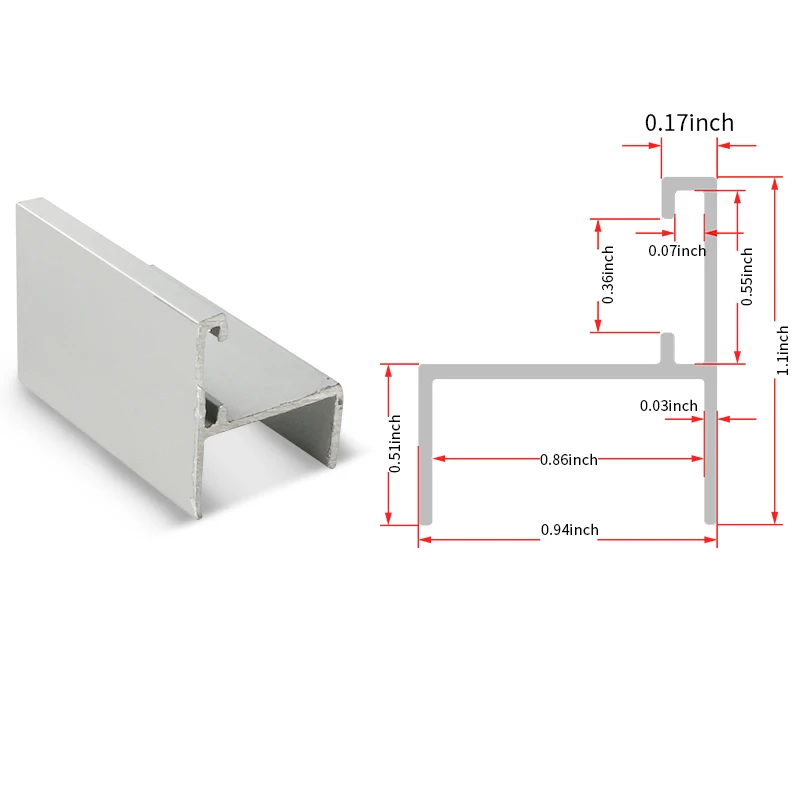 RV wall cabinet rounded corner profile wall cabinet bottom wrap corner corner corner rounded corner aluminum profile bathroom